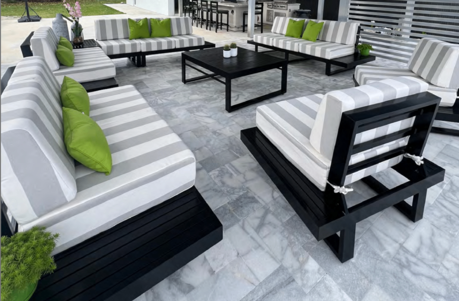 Striped Sectional Collection